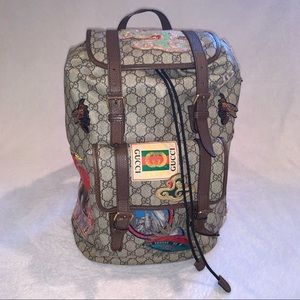 Gucci Courtier Soft Backpack GG Supreme Embroider